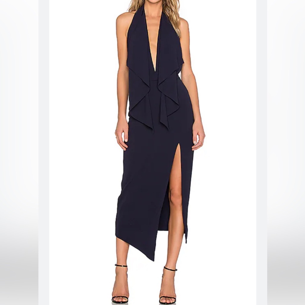 NWT MISHA COLLECTION Lorena Dress in Navy